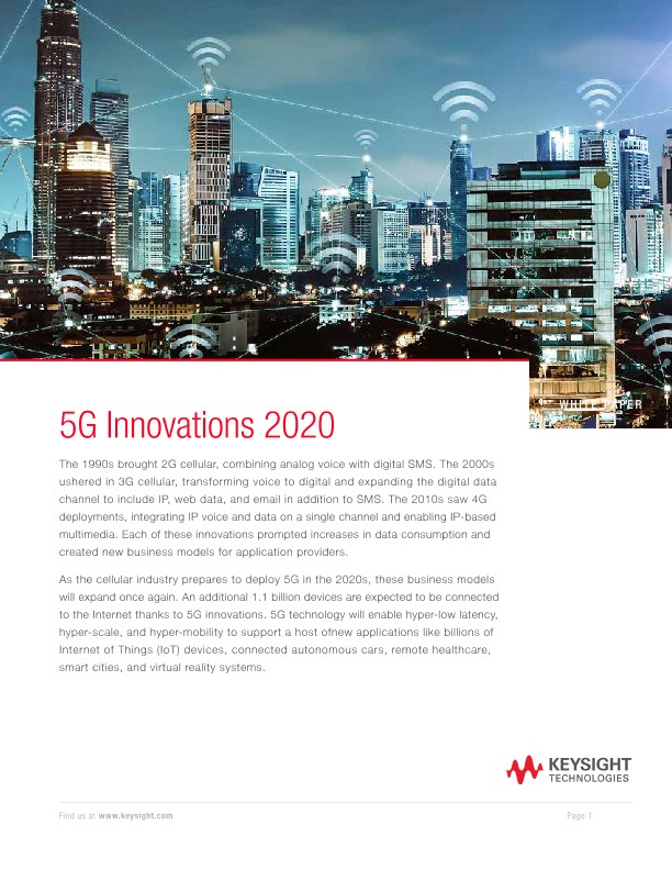 5G Innovations 2020