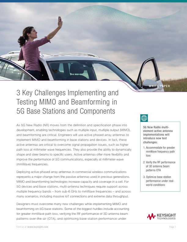 MIMO Challenges – 3 Key Challenges Implementing and Testing MIMO