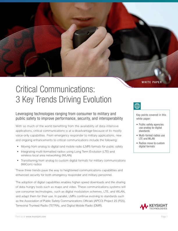 Critical Communications: 3 Key Trends Driving Evolution 