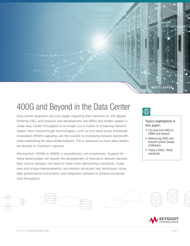 400G and Beyond in the Data Center