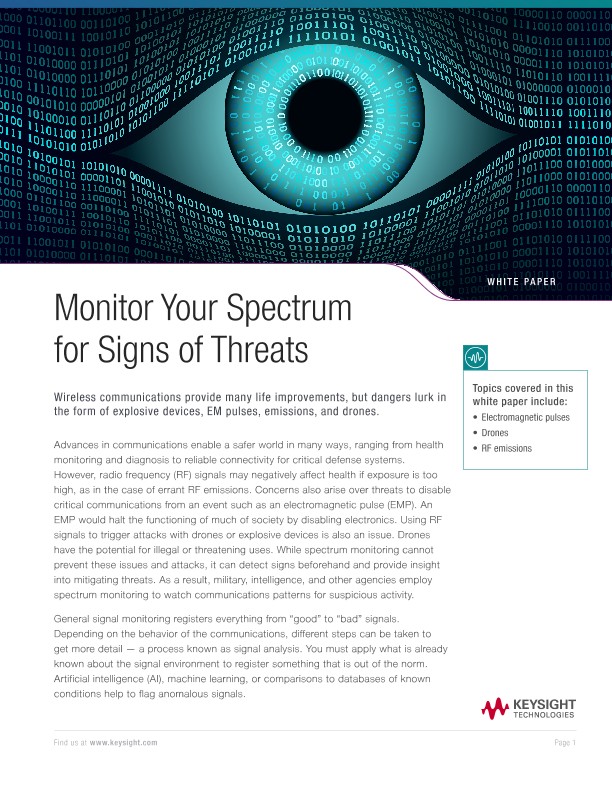 Monitor Your RF Spectrum for Threats