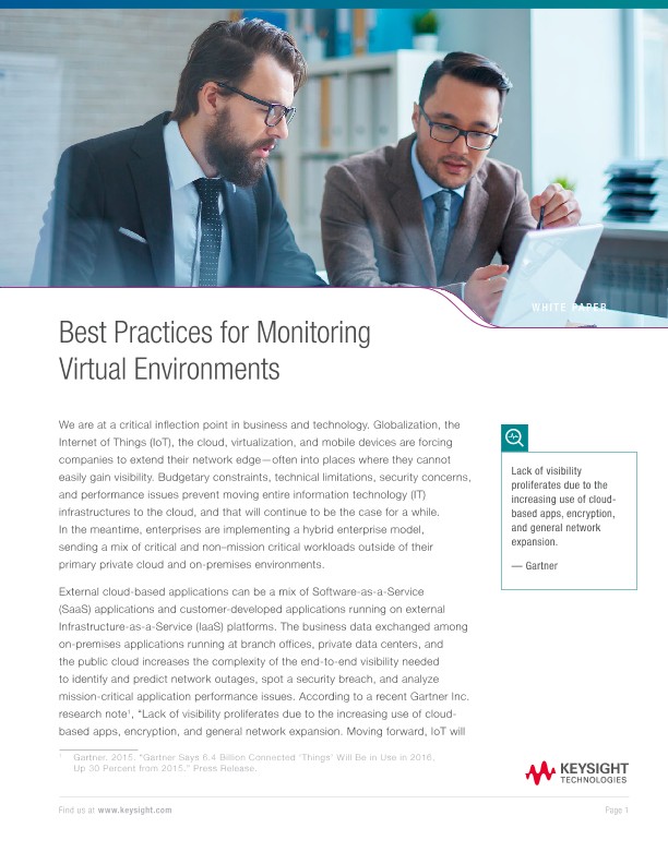 Best Practices for Monitoring Virtual Environments