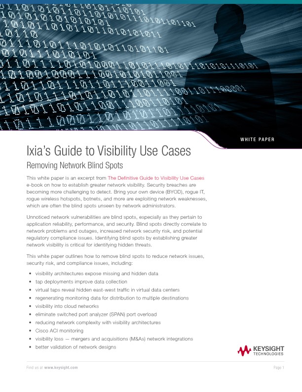 Guide to Visibility Use Cases: Removing Network Blind Spots