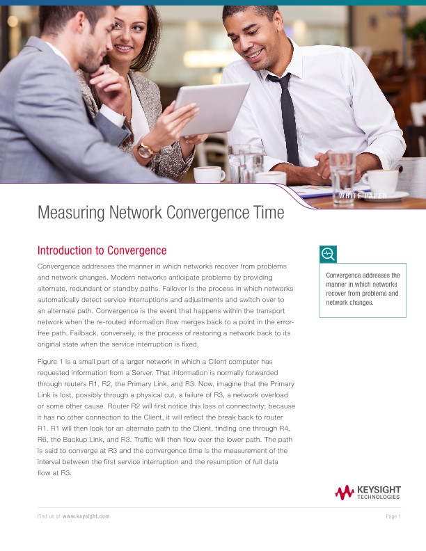 Measuring Network Convergence Time 