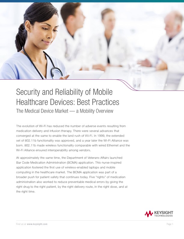 Security and Reliability of Mobile Healthcare Devices: Best Practices