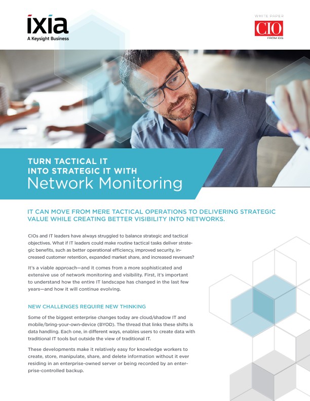 Turn Tactical IT Into Strategic IT With Network Monitoring