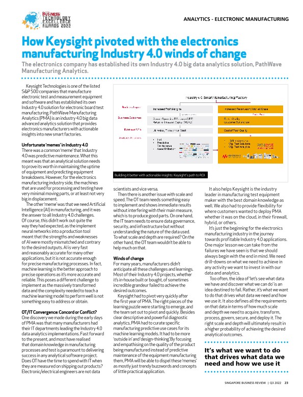 How Keysight Pivoted with the Electronics Manufacturing Industry 4.0 Winds of Change