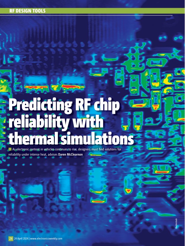 Predicting RF Chip Reliability with Thermal Simulations