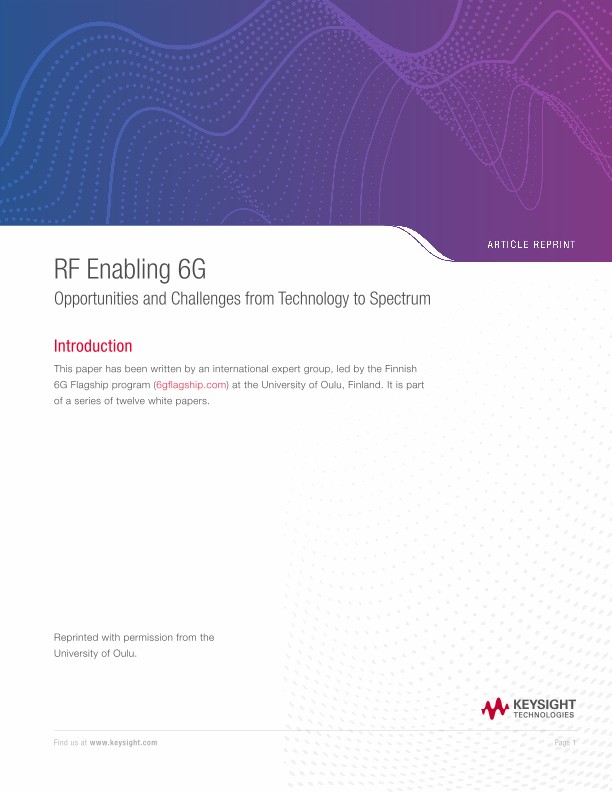 RF Enabling 6G Opportunities and Challenges from Technology to Spectrum
