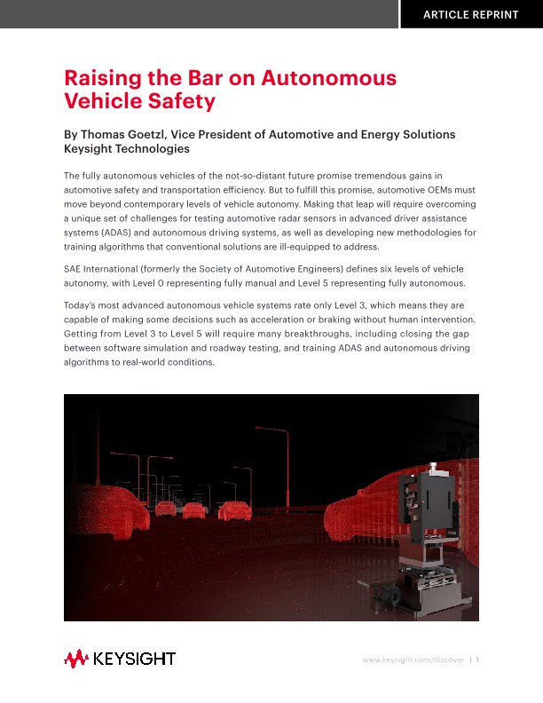 Raising the Bar on Autonomous Vehicle Safety