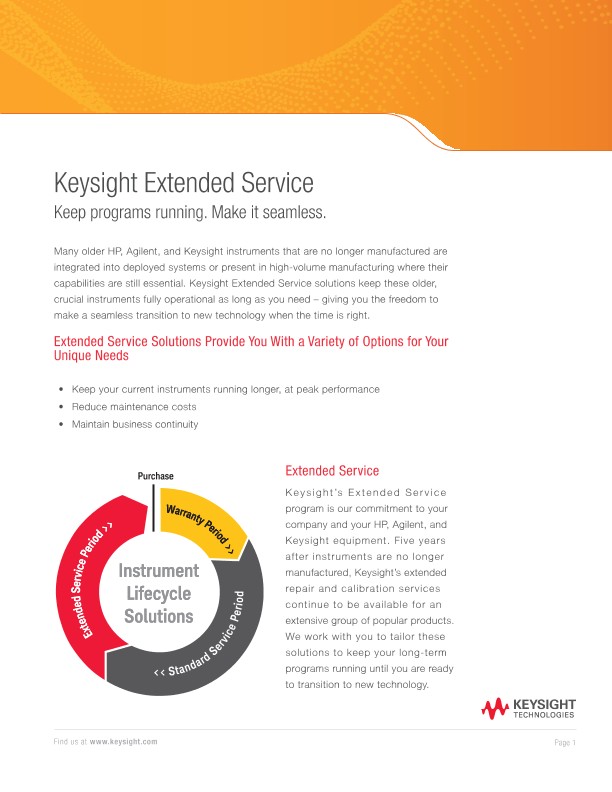 Keysight Extended Service
