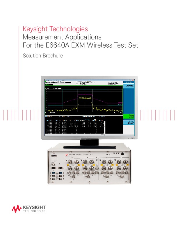Measurement Applications for the E6640A EXM Wireless Test Set