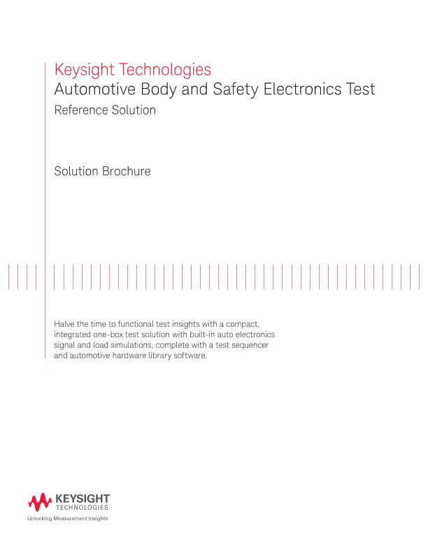Automotive Body and Safety Electronics Test