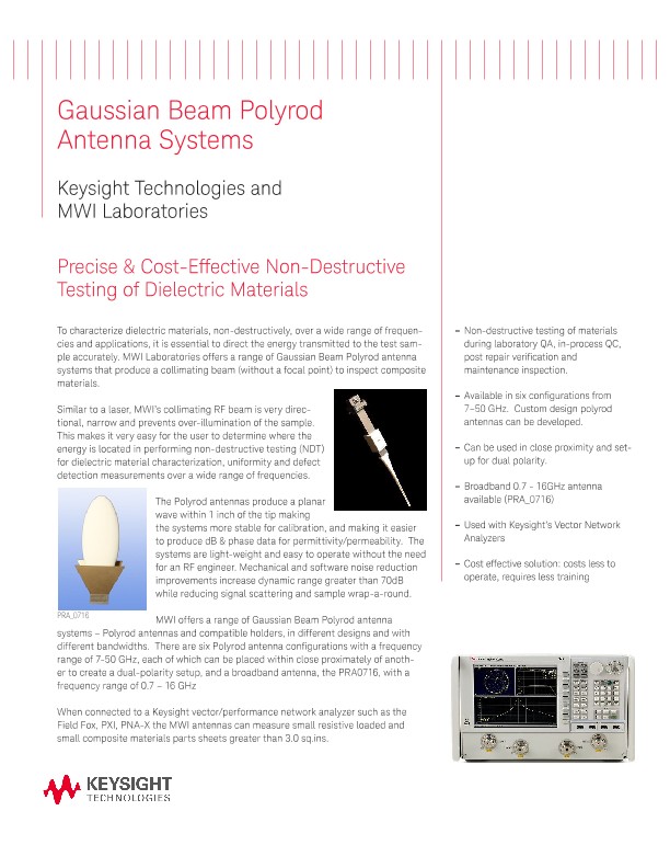 Gaussian Beam Polyrod  Antenna Systems