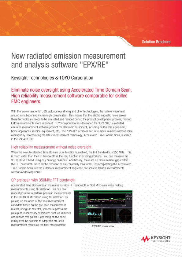 New radiated emission measurement and analysis software 