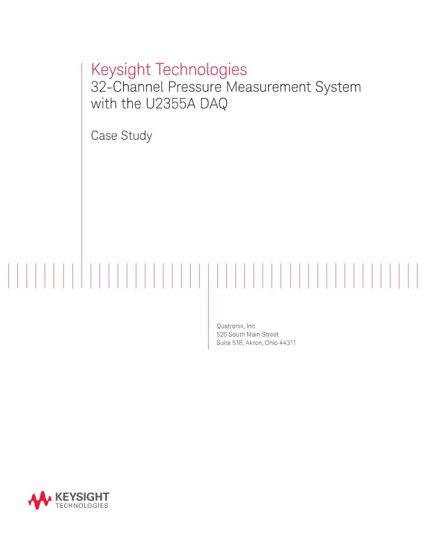 32-Channel Pressure Measurement System with the U2355A DAQ