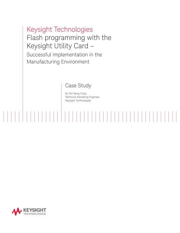 Flash Programming with the Keysight Utility Card