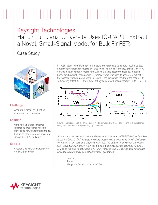 Using IC-CAP to Extract a Novel Model for Bulk FinFETs