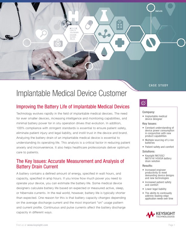 Implantable Medical Device Customer