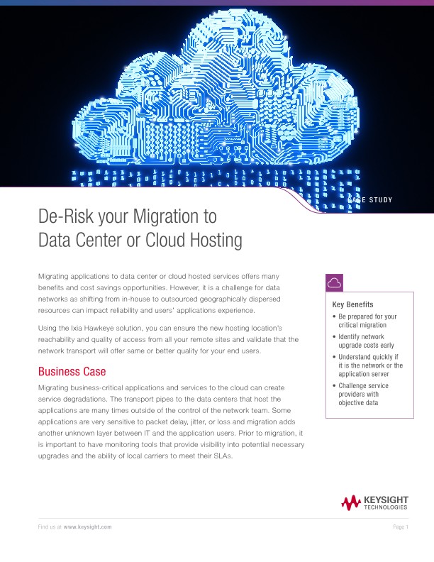 De-Risk your Migration to Data Center or Cloud Hosting