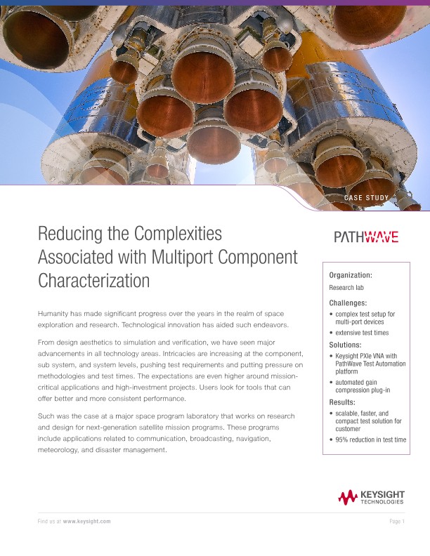 Reducing the Complexities Associated with Multiport Component Characterization