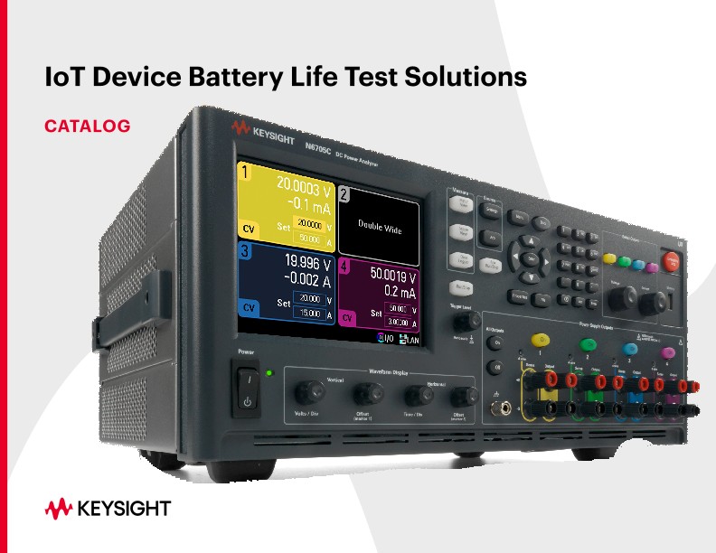 IoT Device Battery Life Test Solutions Catalog