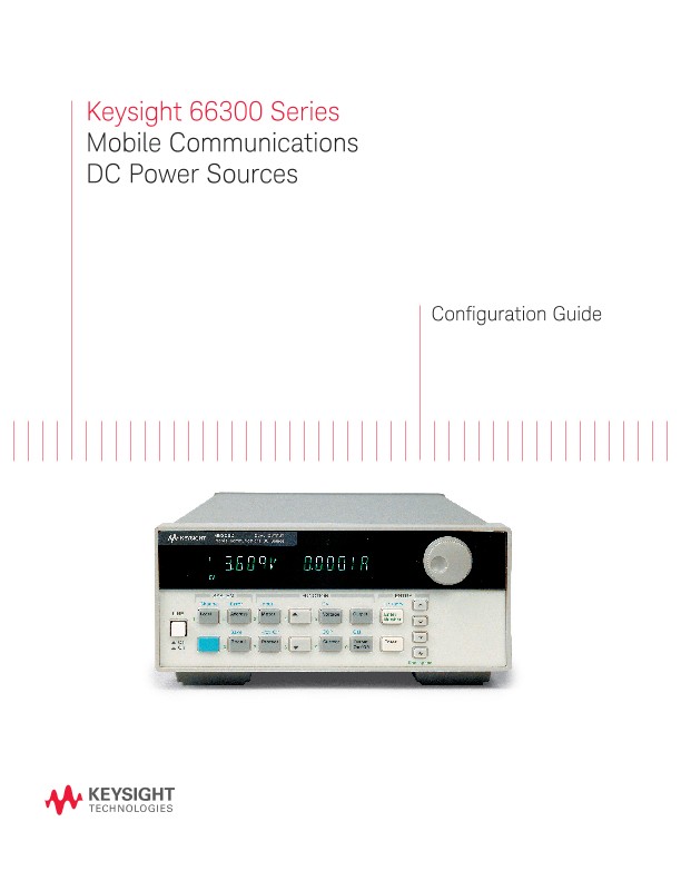 66300 Series Mobile Communications DC Power Sources