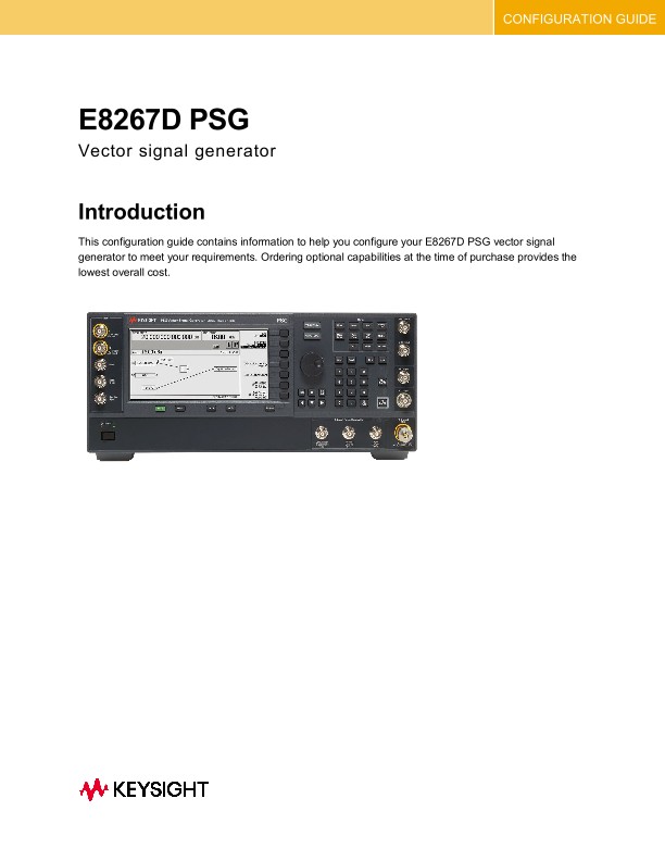 E8267D PSG Vector Signal Generator