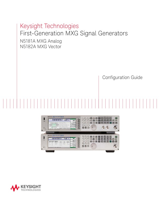 First-generation MXG Signal Generators