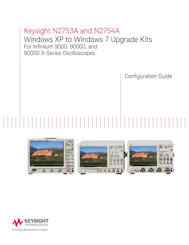 N2753A and N2754A Windows XP to Windows 7 Upgrade Kits 