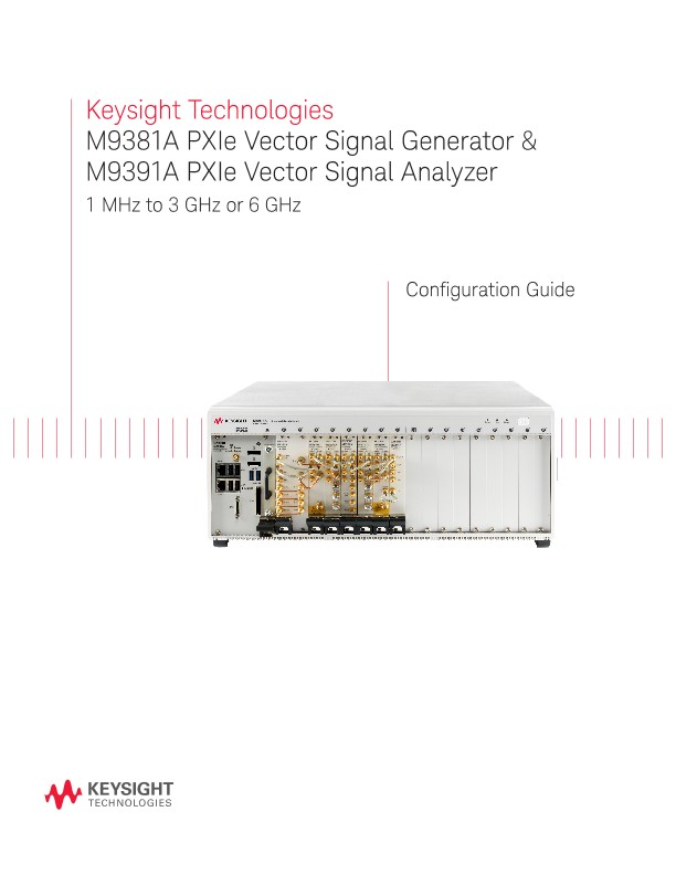 M9381A PXIe Vector Signal Generator & M9391A PXIe Vector Signal Analyzer