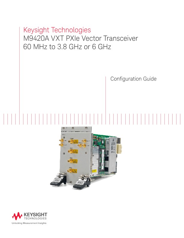 M9420A VXT PXIe Vector Signal Transceiver