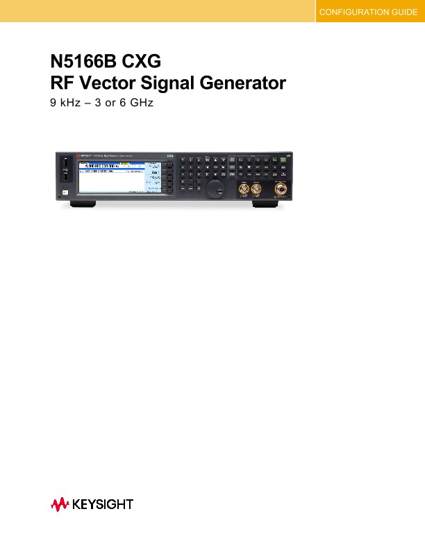 N5166B CXG RF Vector Signal Generator
