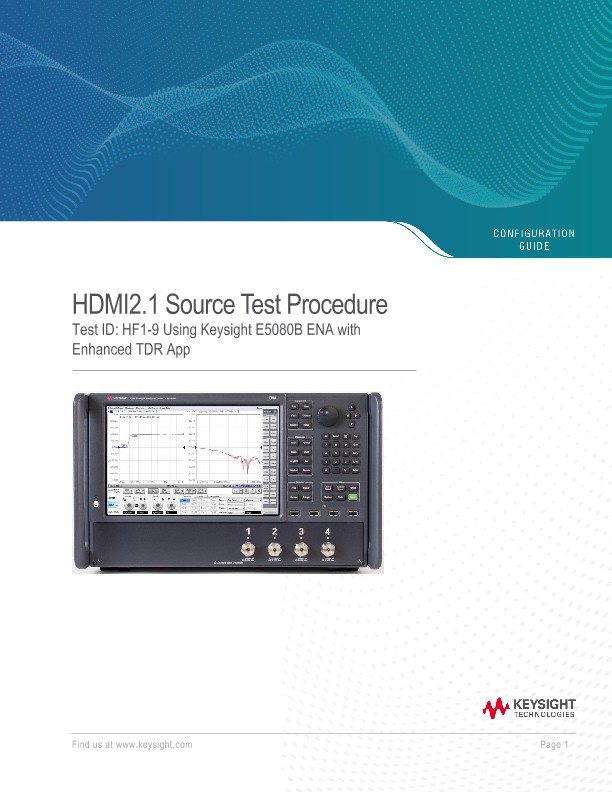 HDMI2.1 Source Test Procedure