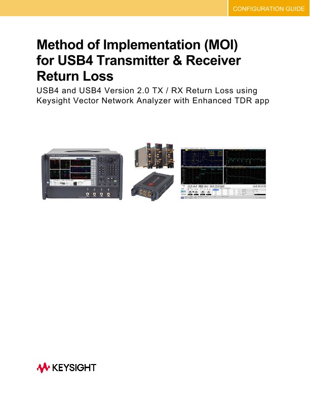 Method of Implementation (MOI) for USB4 Transmitter & Receiver Return Loss