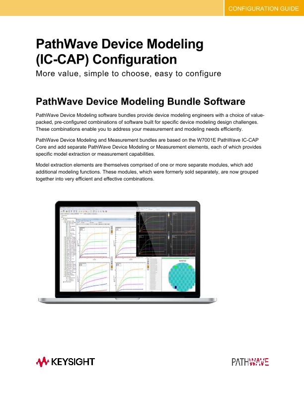 PathWave Device Modeling (IC-CAP) Configuration