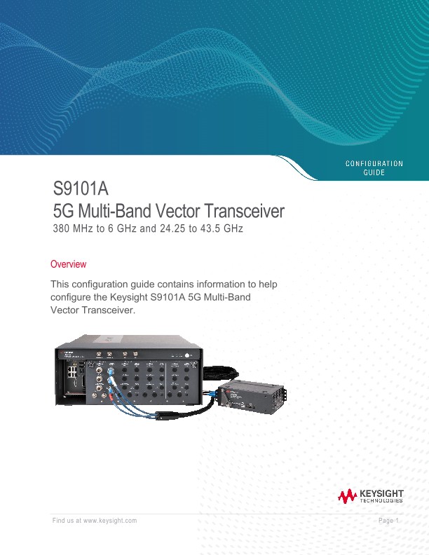S9101A 5G Multi-Band Vector Transceiver