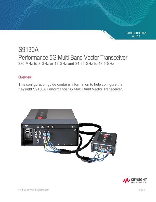 S9130A Performance 5G Multi-Band Vector Transceiver