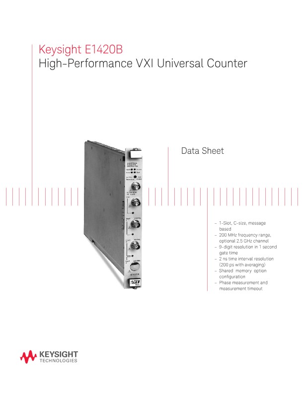 Keysight E1420B High-Performance VXI Universal Counter 
