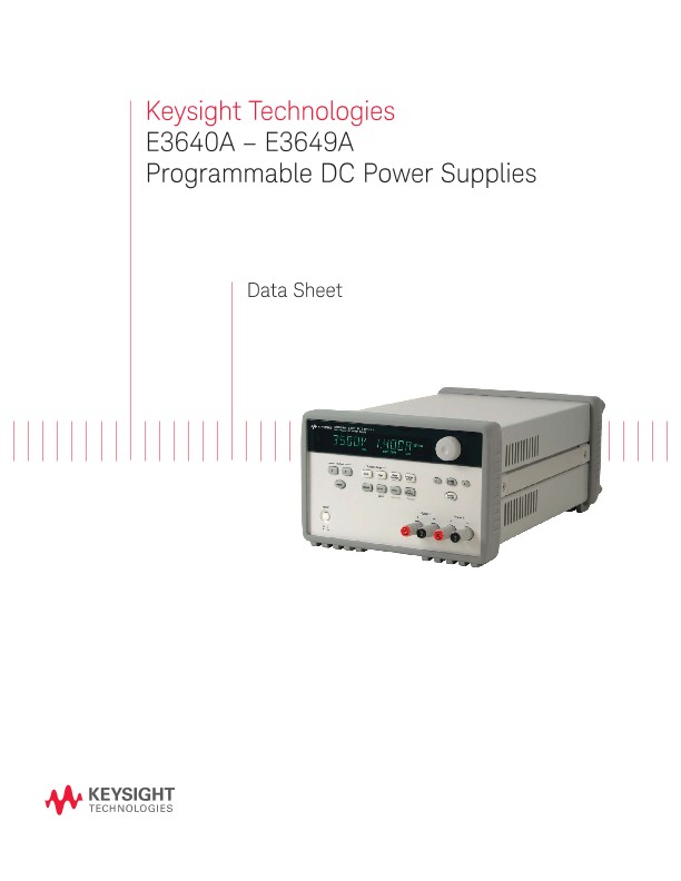 E3640A-E3649A Programmable DC Power Supplies 