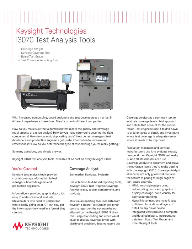 3070 Test Analysis Tools 