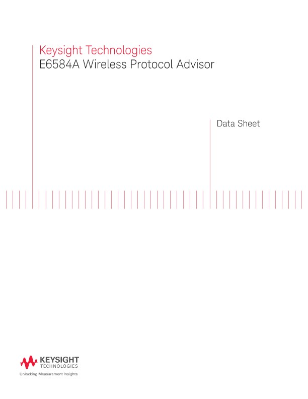 E6584A Wireless Protocol Advisor 