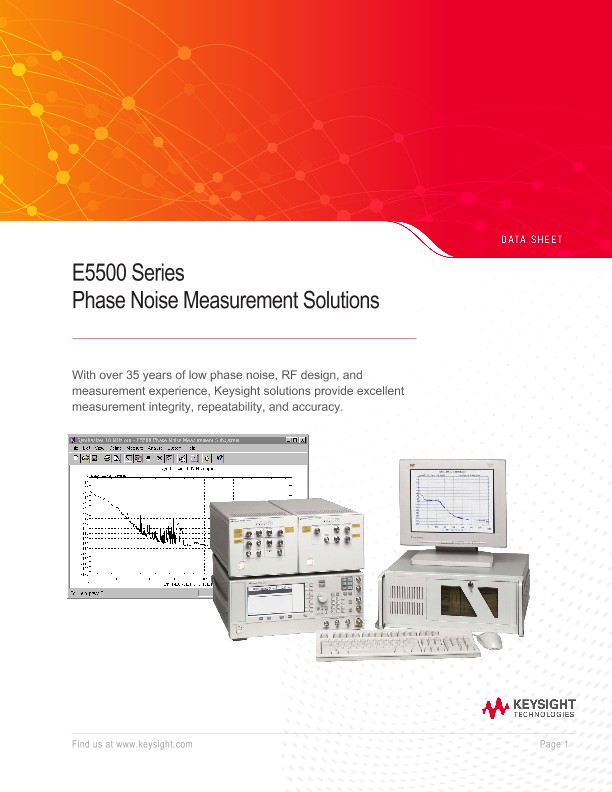 E5500 Series Phase Noise Measurement Solutions 