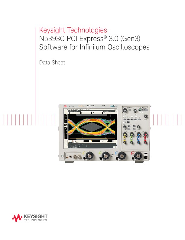N5393C PCI Express® 3.0 (Gen3) Software for Infiniium Oscilloscopes 