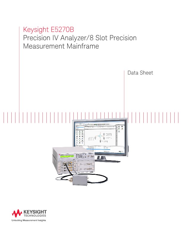 E5270B Precision IV Analyzer/8 Slot Precision Measurement Mainframe