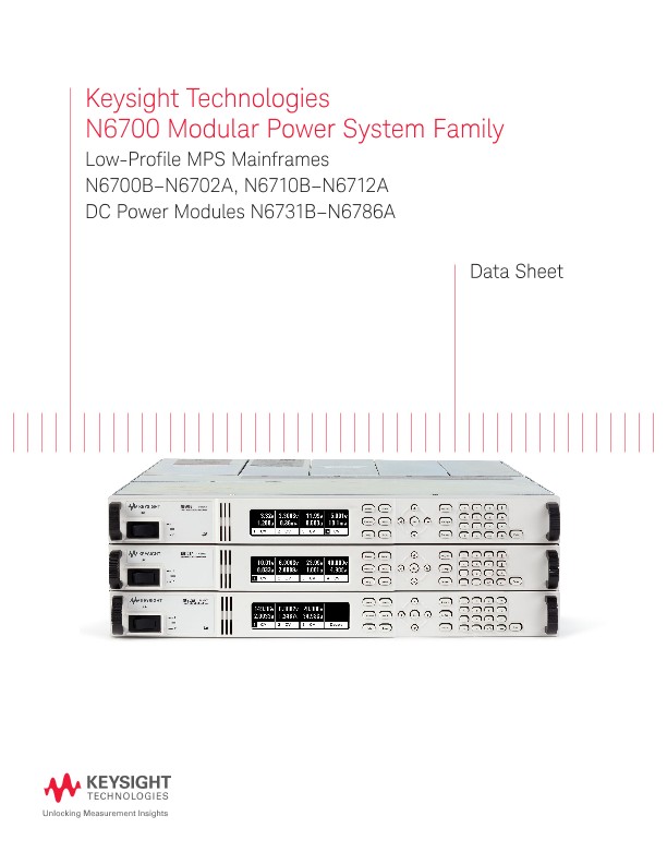 N6700 Modular Power System Family
