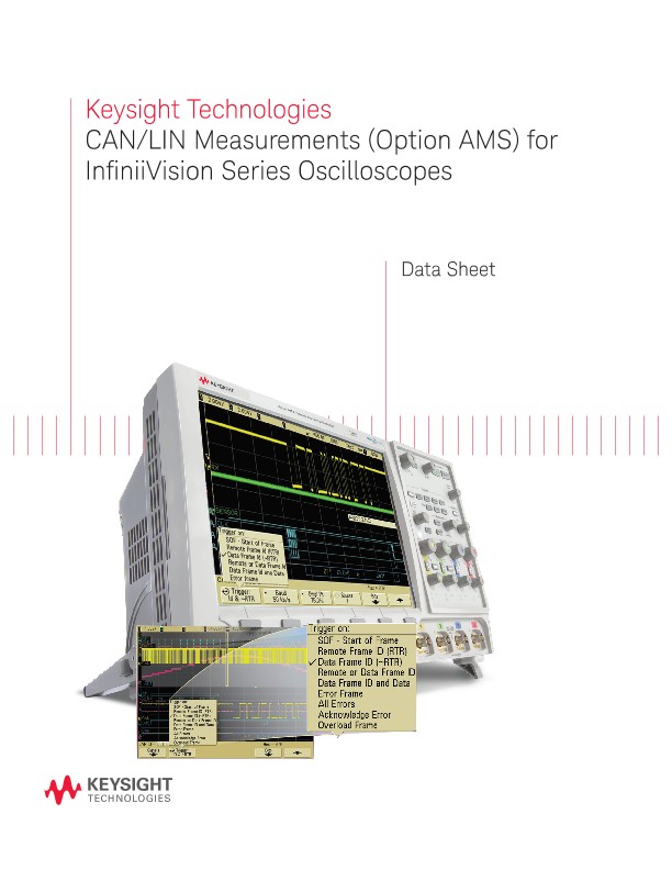 CAN/LIN Measurements (Option AMS) for InfiniiVision Series Oscilloscopes 