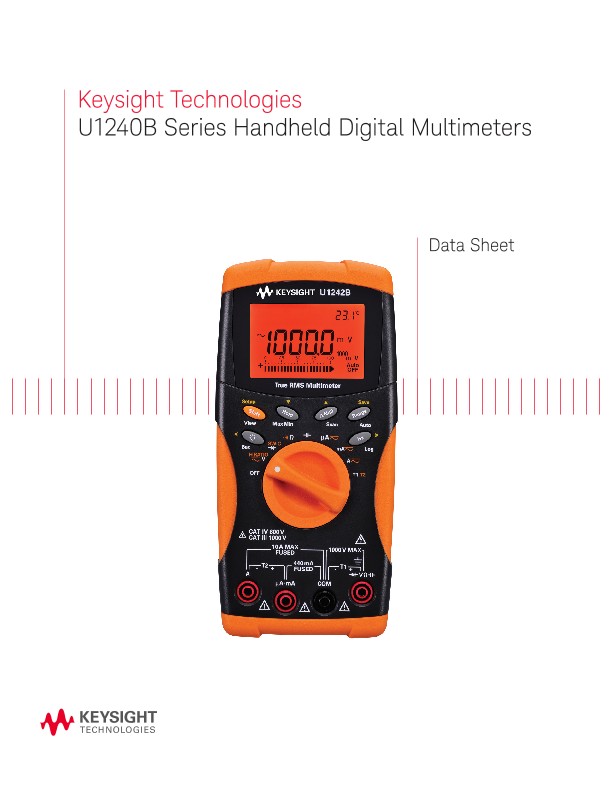 U1240B Series Handheld Digital Multimeters 