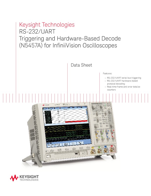 RS-232/UART Triggering and Hardware-Based Decode (N5457A) for InfiniiVision Oscilloscopes