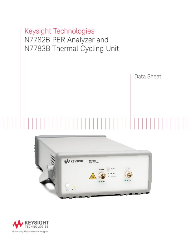 N7782B PER Analyzer and N7783B Thermal Cycling Unit